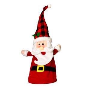 Santa Clause Collapsible Christmas Tree Topper Mantel Floor Decoration NIP